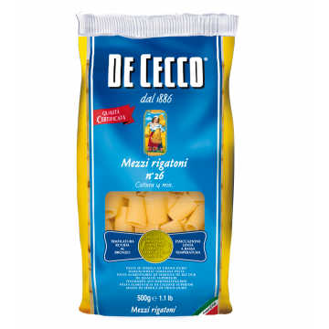MEZZI RIGATONI DE CECCO 26 KG 0,500 