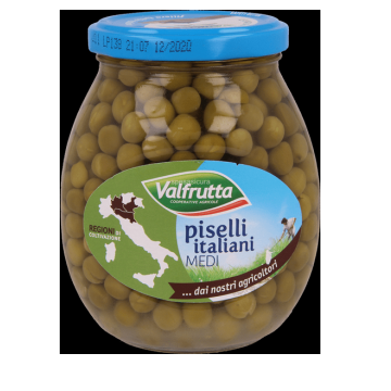 PISELLI MEDI VALFRUTTA IN VETRO 370GR PZ12